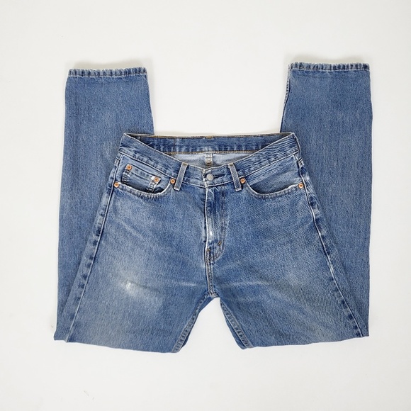 Levi's Blue Boyfriend Jeans - Picture 8 of 11